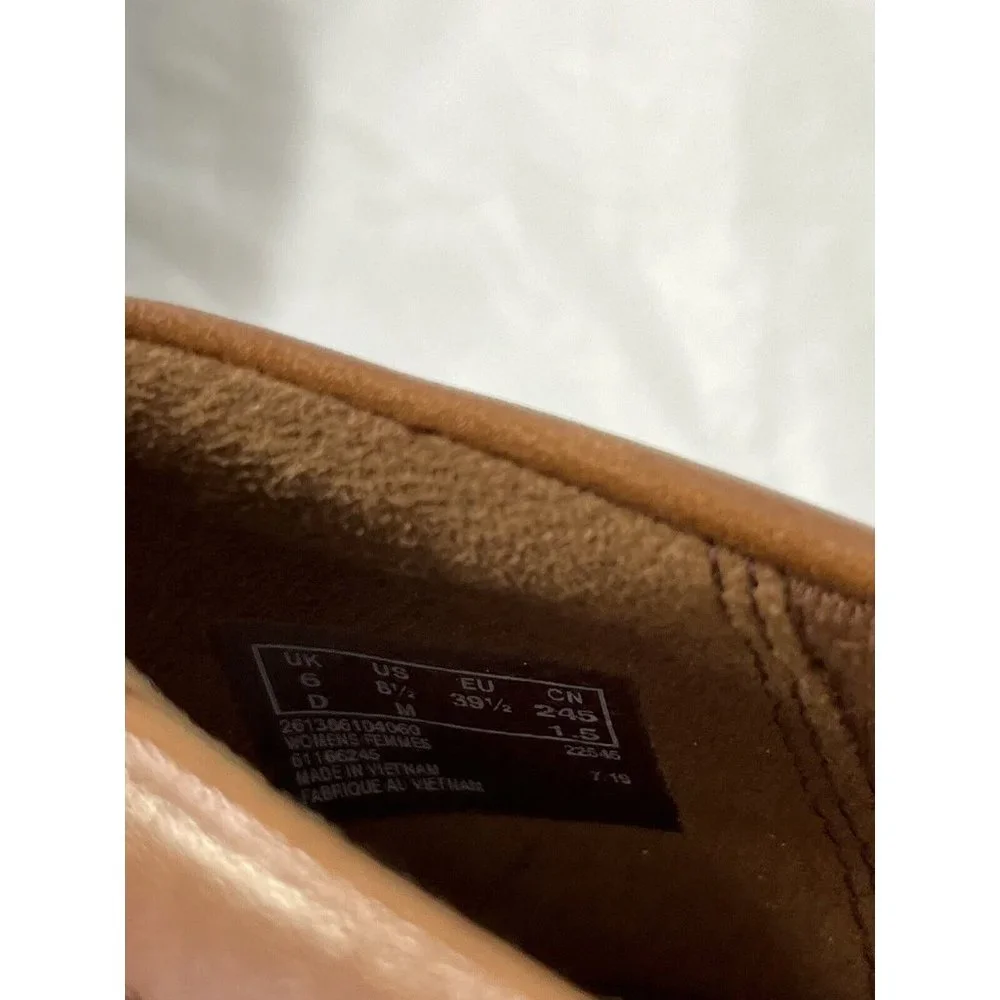 Clark Collection Women's Ashland Lily Dark Tan Leather Loafers Size 8.5 $120_8